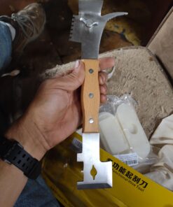 WEICHUAN Multifunction Hive Scraper Tool with Wooden Handle - Beekeeping Equipment Bee Hive Hand Tool Beekeeper Tool 34 A16xC9Gb6JL