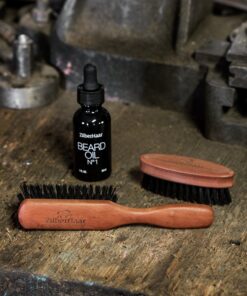 Beard Brush by ZilberHaar - Stiff Boar Bristles - Beard Grooming Brush for Men - Straightens and Promotes beard growth - Works with Beard Oil and Balm to Soften Beard – For beard kits - 6 inches long Brown 6 Inch (Pack of 1) 31 A172OTRG6rL