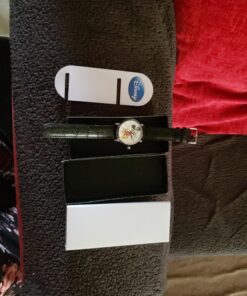 Disney Mickey Mouse Adult Vintage Articulating Hands Analog Quartz Watch Silver, Silver, Black 26 A17KP EcQL