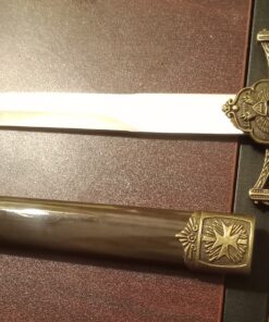 Whetstone Cutlery Medieval Double Edged Stainless Steel Dagger, Brass 31 A17KUbrgACL