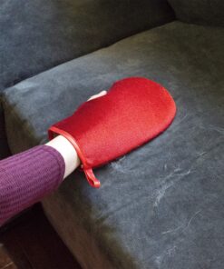 CleanAide Hair Magnet Pet Fur Removal and Lint Debris Cleanup Pick it up Mitt, Red, Pack of 2 16 A17NM3In0L