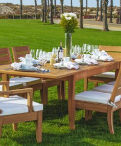 Grade-A Teak Wood Extra Large double extension 122" Atnas Rectangle Dining Table #WFDT122AT 7 A17av4tqGPL