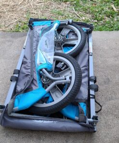 Instep Bike Trailer for Toddlers, Kids, Single and Double Seat, 2-In-1 Canopy Carrier, Multiple Colors Blue Single Seat 31 A17wS6AJhKL