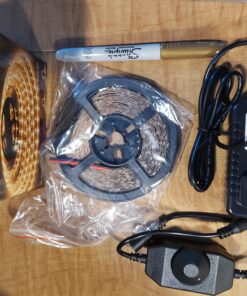 JUNWEN 20FT White LED Strip Lights Dimmable 6000K 360LEDs Mirror Rope Strip Lighting Under Cabinet LED Tape Lights with UL Power Supply for Makeup Kitchen Dining Room Wedding Daylight White 31 A18wiyt4jXL