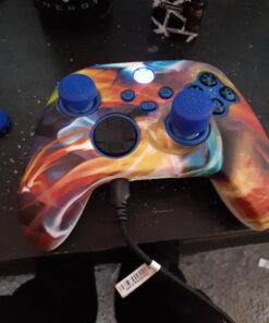 AceShot Thumb Grips (8pc) for Xbox One (Series X, S) & Steamdeck by Foamy Lizard – Sweat Free 100% Silicone Precision Raised Antislip Rubber Analog Stick Grips for Xbox One Controller (8 Grips) Blue 8 Thumb Grips 30 A19MjJRqJ2L