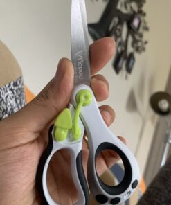 Maped Helix USA Koopy Spring-Assisted Educational Scissors, Kids, 5 Inch, Blunt Tip, Right Handed Use (470249US),Black/White Set of 1 19 A19NhT50MGL