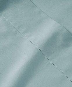 LANE LINEN 100% Organic Cotton Cloud Blue Twin-Sheets Set 3-Piece Pure Long Staple Percale Weave Soft Bedding Sheets for Bed Breathable Fits Mattress Upto 15" Deep 1 Pack 05: Cool Blue 14 A19TPNgek L