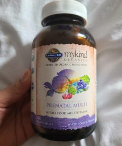 Garden of Life Mykind Organics Prenatal Vegan Whole Food Multivitamin Tablets, Folate not Folic Acid & Stomach Soothing Blend for Women, Peppermint, 180 Count 180 Count (Pack of 1) 43 A19VpBeAwQL