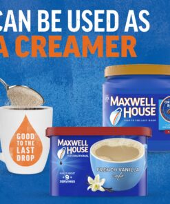 Maxwell House International French Vanilla Café-Style Instant Coffee Beverage Mix (4 ct Pack, 8.4 oz Canisters) 8.40 Ounce (Pack of 4) 10 A19X7LWYalS