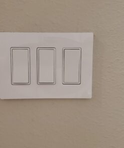 Lutron Claro 3 Gang Decorator/Rocker Wallplate, Gloss, White (1-Pack) | CW-3-WH 1 Pack 38 A19zXmiw2KL