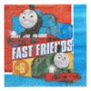 Multicolor Thomas All Aboard Luncheon Napkins ( 6.5" x 6.5" ) - Pack Of 16, Premium Quality & Eye-catching Design - Perfect For Themed Parties & Events Multicolor 12 A1A3le5x23L