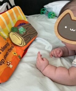 Lamaze Peek-A-Boo Forest Soft Baby Book - Clip-On Cloth Book - Washable Crinkling Fabric Pages for Sensory Play - Teething and Learning Toys for Babies - 6 Months and Up 80 A1A5Q5el04L
