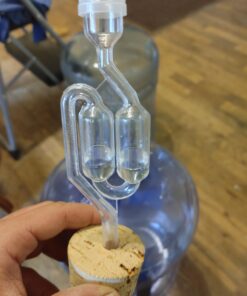 Twin Bubble Airlock and Carboy Bung (Pack of 2) 29 A1A8oCYvs0L