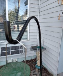 Ashman Shepherds Hook 65 Inch Two Sided Shepherd Hook, 1/2 Inch Thick, Super Strong, Rust Resistant Steel Hook Ideal for Use for Hanging Plant Baskets, Bird Feeders, and Weddings Pack of 1 30 A1AWNkTdgUL