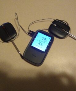 Govee Bluetooth Meat Thermometer, Wireless Meat Thermometer for Smoker Oven, Digital Grill Thermometer with 2 Probes, Timer Mode, Smart LCD Backlight BBQ Thermometer for Cooking Turkey Fish Beef 2 x Probes 86 A1Adf0xSLPL