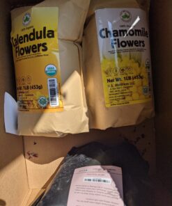 Dried Rose Petals and Rose Buds - Red - 1 Pound Edible Flowers - Use in Tea, Baking, Making Rose Water, Crafting, Wedding Confetti - Included Sample Bottle of Rose Absolute Essential Oil - by bMAKER 34 A1AewWXGNwL