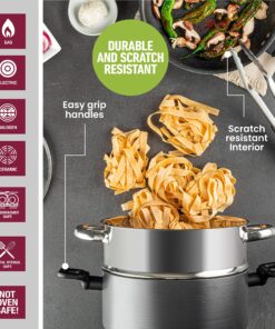 Granitestone Pro 13 Pc Hard Anodized Pots and Pans Set Nonstick Cookware Set, Complete Kitchen Cookware Set with Lids and Triple Diamond/Mineral Non Stick Coating, Dishwasher Safe, 100% Non Toxic 13 Pc Set 11 A1BC0OYPx L