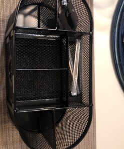 Rolodex 1746466 Mesh Pencil Cup Organizer Four Compartments Steel 9 1/3 x 4 1/2 x 4 Black 30 A1BWjUyxjqL