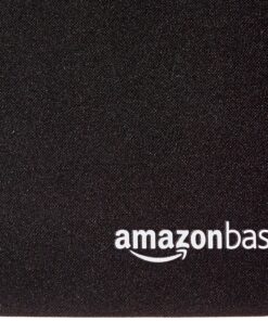 Amazon Basics Square Mouse Pad, Cloth with Rubberized Base, Standard, Black Single 20 A1BZlhOVarL