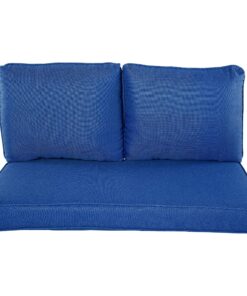 Alternative view of Quality Outdoor Living 29-CB02LV Loveseat Cushion, 46x26, Cobalt,3 Piece Assortment 46 x 26