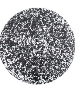Alternative view of Crow Canyon Home Enamelware Cake Platter, 11 inch, Black/White Splatter