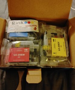 E-Z Ink (TM Compatible Ink Cartridge Replacement for Brother LC20E XXL for use with MFC-J985DW, MFC-J775DW, MFC-J5920DW, MFC-J985DWXL, MFC-J775DWXL(4 Black, 2 Cyan, 2 Magenta, 2 Yellow, 10 Pack) 33 A1CR 65qeTL
