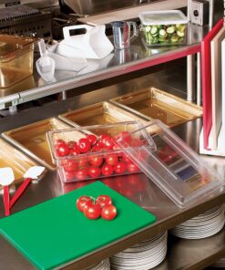 Rubbermaid Commercial Products Food Storage Box Lid for 2, 3.5, and 5 Gallon Sizes, Clear (FG331000CLR) Lid (2-5G) 9 A1CSBmxu5cL