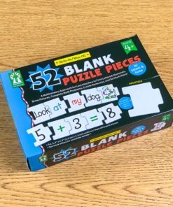 Alternative view of Key Education - Write-On/Wipe-Off: 52 Blank Puzzle Pieces