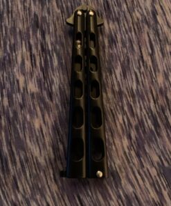 Moon Boat 2PCS Butterfly Knife Trainning Practice Comb Unsharpened Blade Black Silver 48 A1E5FR0t4iL