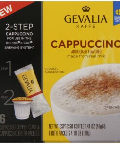 Gevalia Kaffe, 2-Step K-Cup & Froth Packets, (Cappuccino Espresso), 6 Count (Pack of 3) 14 A1EOOhvgjQL
