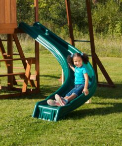 Swing-N-Slide PB 8272 Cedar Brook Play Set with Two Swings, Slide, Monkey Bars, Picnic Table & Glider, Green 15 A1ERN9QaoFL