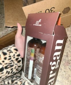 Argan Oil Shampoo and Conditioner Set - Sulfate-Free Formula with Nourishing Moroccan Oil and Keratin -for All Hair, Curly or Straight - Hydrate Repair and Defy Frizz for Salon-like Results! (16 Fl Oz (Pack of 2)) Argan Oil 16 fl oz pack of 2 48 A1EYvqSdVsL