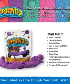 MAD MATTR Super-Soft Modelling Dough Compound That Never Dries Out by Relevant Play (Blue, 10oz) Blue 8 A1EZrRtIRhL 2