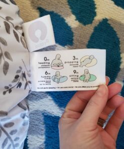 Boppy Nursing Pillow Original Support, Gray Taupe Leaves, Ergonomic Nursing Essentials for Bottle and Breastfeeding, Firm Fiber Fill, with Removable Nursing Pillow Cover, Machine Washable 24 A1EprwnvetL