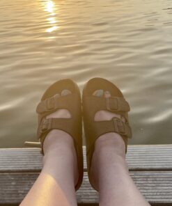 Alternative view of Pali Hawaii Jesus Buckle Sandal 9 Brown