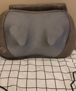 Snailax Shiatsu Massage Pillow with Heat -Deep Kneading Neck Shoulder Lumbar Calf Leg Foot Back Massager, Plush Cozy Design, Gifts for Men Woman 15.7" x 9.6" x 3.9" 43 A1FqDmJ KeL