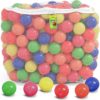 Click N' Play Plastic Balls for Ball Pit, Phthalate & BPA Free, Crush Proof Play Balls for Ball Pit, Pit Balls in Assorted Colors in Reusable and Durable Storage Mesh Bag with Zipper | 200, 1000 count Bright 400 Count 18 A1FtYnCGRhL