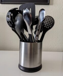 OXO Good Grips Stainless Steel Rotating Utensil Holder Solid 24 A1GGLHRgzFL