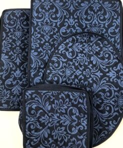 Homewear 8-Piece Hudson Damask China Storage Container Set, Navy 14 A1GKDlENcOL 1