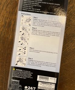 TRENDnet Crimping Tool, Crimp, Cut, And Strip Tool, For Any Ethernet or Telephone Cable, Built-In Cutter And Stripper, 8P-RJ-45 And 6P-RJ-12, RJ-11, All Steel Construction, Black, TC-CT68 36 A1GPE6UUOhL