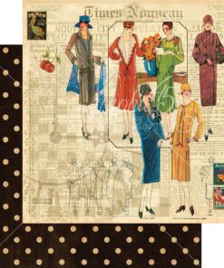 Graphic 45 4501000 Deluxe Collector's Edition Pack, 12 by 12-Inch, Times Nouveau 8 A1Go J8q bL