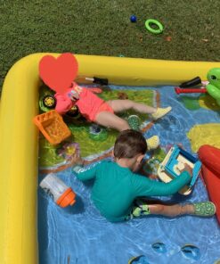 Intex 57454EP 100-inch x 77-inch Inflatable Ocean Children's Play Center Outdoor Backyard Kiddie Pool and Game Set 1 Pack 44 A1Gv3u1BHjL