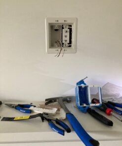 Arlington TVBU505-1 Recessed TV Box Wall Plate Kit Paintable 2-Gang, White Plastic 2 Gang 38 A1IfG7tN2DL