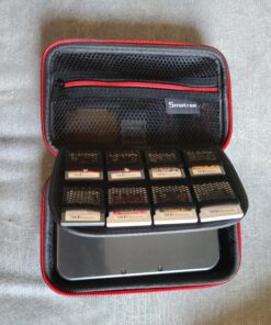 Smatree Carrying Case for New Nintendo 3DS XL/New 2DS XL, Hard Protective Shell Travel Case for Nintendo New 3DS/Nintendo New 3DS XL-Super NES Edition- Black/Red Black Red 84 A1IycyztvNL