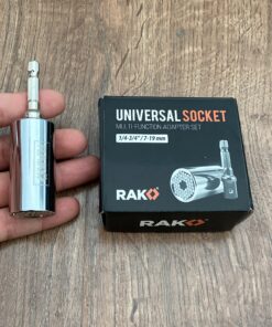 RAK Universal Socket Tool Stocking Stuffer Gifts for Men - Super Socket Gifts for Him - Adjustable Grip Socket Adapter Set for Husband, Mechanic, Handyman, Tools for Men - Christmas Gifts 2 pc set 47 A1J t57EfTL