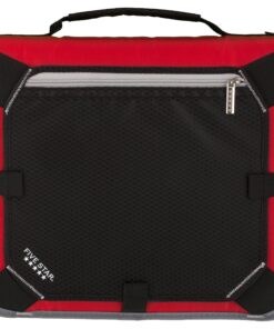 Five Star Zipper Binder, 2 Inch 3 Ring Binder, Expansion Panel, Durable, Black/Red/Gray (29052BE7) Black-red-gray 13 A1JNiC4IG6L