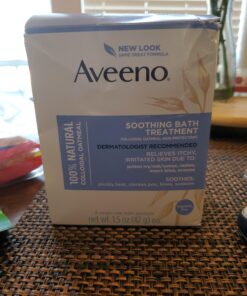 Aveeno Soothing Bath Soak for Eczema, Natural Colloidal Oatmeal, 8 ct. 1.50 Ounce (Pack of 8) 30 A1JhjaCLIWL