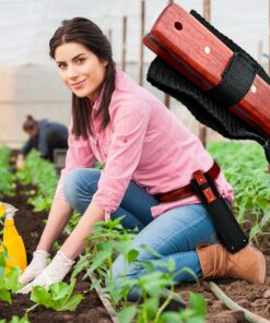 Kiwi Trading - Hori Hori Garden Knife - with Sheath. This Japanese Hori Hori Knife Tool Makes a Great Gardening Gift - Use as a Soil Knife for Sod or as an Ultimate Gardening Knife for Weeding 13 A1K keyqglL