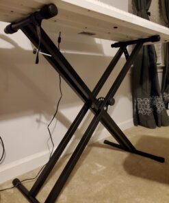 ChromaCast GoDpsMusic CC-KSTAND Double Braced X-Style Pro Series Keyboard Stand 33 A1K9g1ifD3L