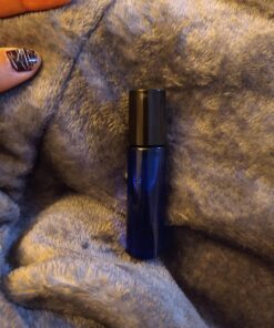 Vivaplex, 6, Cobalt Blue, 10 ml Glass Roll-on Bottles with Stainless Steel Roller Balls - .5 ml Dropper Included 45 A1KOHEieCL